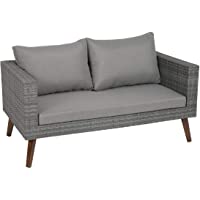 Los mejores  - Greemotion Gomera Sofá para interiores y exteriores Gris ca. 140 x 64 x 75